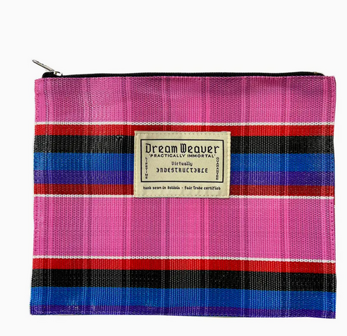 The Anywhere Accessories Case - Bubble Gum Stripe