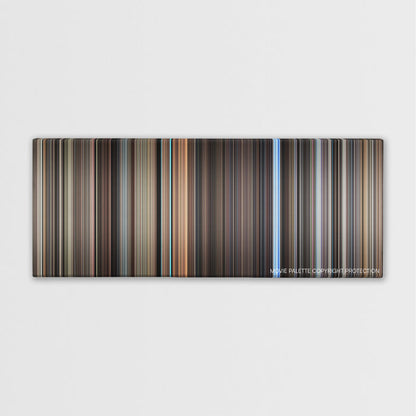 The Conversation color palette canvas print: thousands of thin vertical stripes of color
