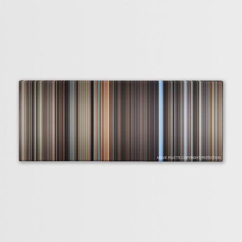 The Conversation color palette canvas print: thousands of thin vertical stripes of color