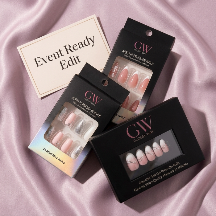 Glossy Way Event Ready Edit Press-On Nail Bundle