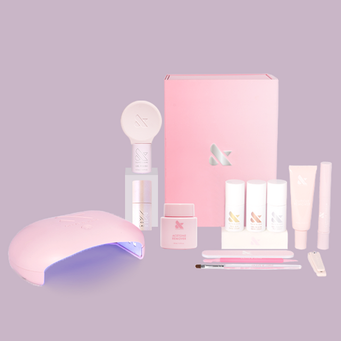 The Glazed Pink Gel Mani System