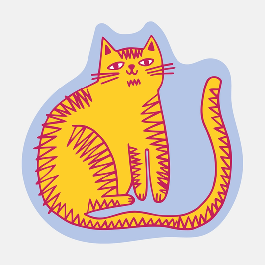 The Good Twin 'Orange Cat' Vinyl Sticker