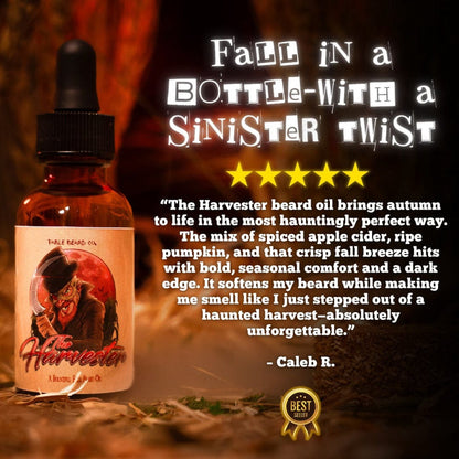 The Harvester - Beard Oil - Spiced Apple Cider, Ripe Pumpkin, Crisp Fall Breeze