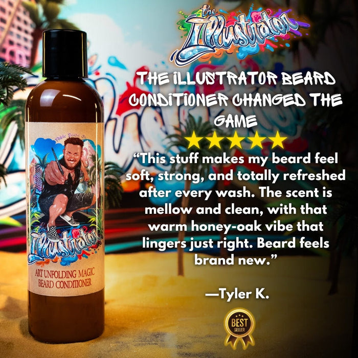 The Illustrator - Beard Conditioner - Sunlit Oak, Honeyed Resin, Ambrosial Nectar