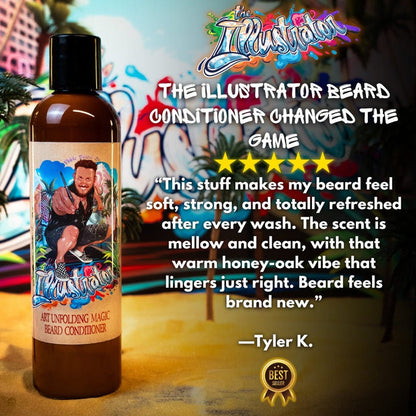 The Illustrator - Beard Conditioner - Sunlit Oak, Honeyed Resin, Ambrosial Nectar