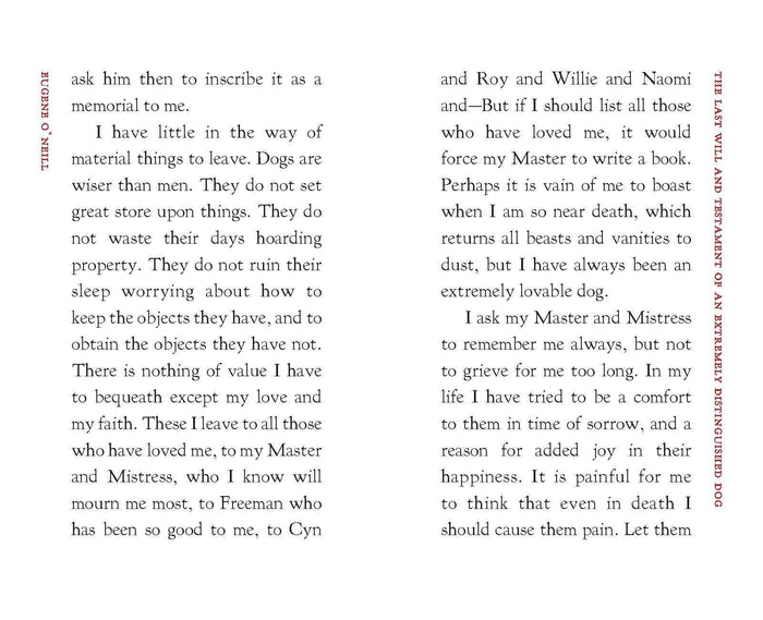 The Last Will and Testament of a Distinguished Dog