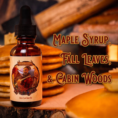 The Lumberjack - Beard Oil & Butter Kit - Rich Maple Syrup, Fragrant Maple Leaves, Soft Cabin Woods