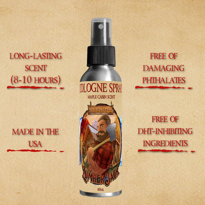 The Lumberjack - Cologne - Rich Maple Syrup, Fragrant Maple Leaves, Soft Cabin Woods