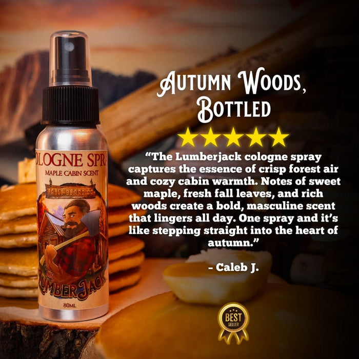 The Lumberjack - Cologne - Rich Maple Syrup, Fragrant Maple Leaves, Soft Cabin Woods