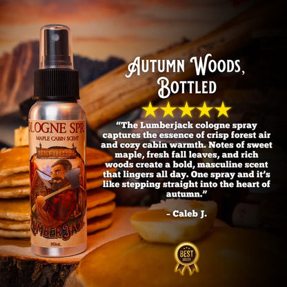 The Lumberjack - Cologne - Rich Maple Syrup, Fragrant Maple Leaves, Soft Cabin Woods