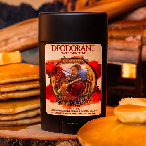 The Lumberjack - Deodorant - Rich Maple Syrup, Fragrant Maple Leaves, Soft Cabin Woods