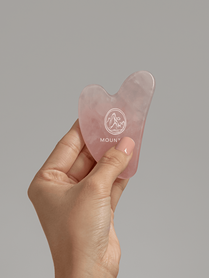 The Rose Quartz Gua Sha Facial Lifting Tool