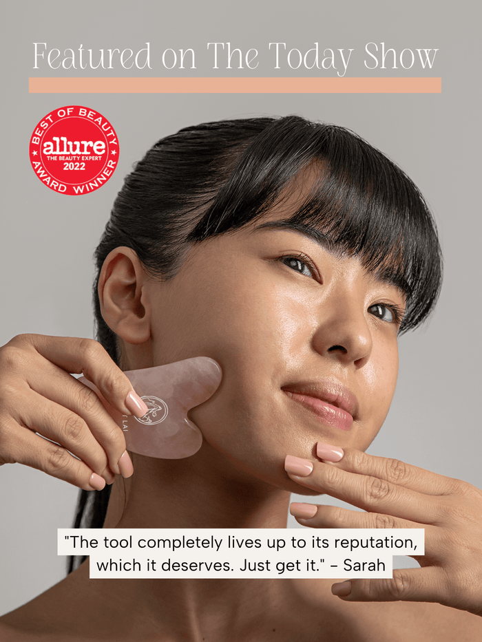 The Rose Quartz Gua Sha Facial Lifting Tool