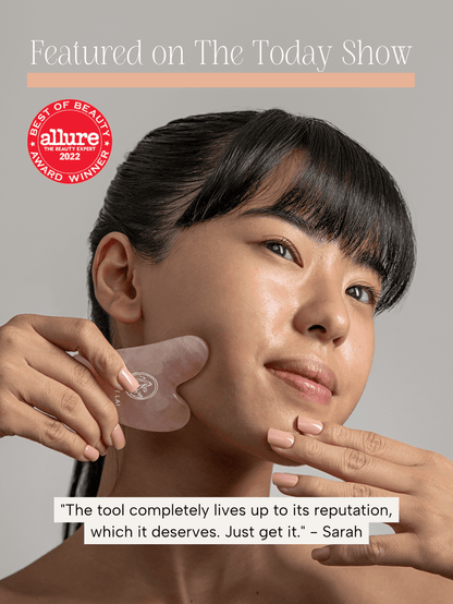 The Rose Quartz Gua Sha Facial Lifting Tool
