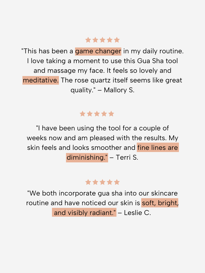 The Rose Quartz Gua Sha Facial Lifting Tool