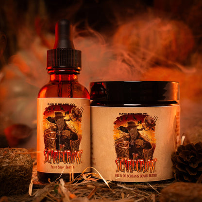 The Scarecrow - Beard Oil & Butter Kit - Warm Pumpkin Spice, Withered Hay Fields, and Fall Leaves