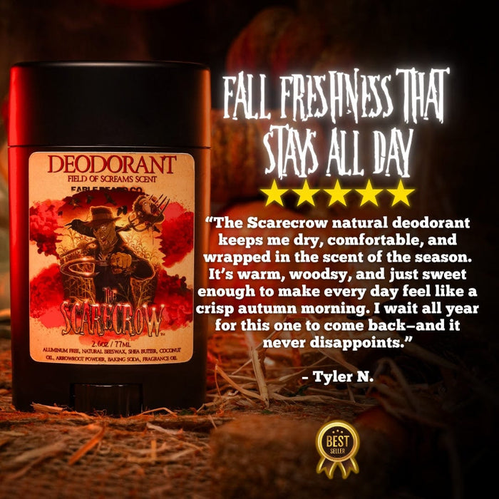 The Scarecrow - Deodorant - Warm Pumpkin Spice, Withered Hay Fields, and Fall Leaves