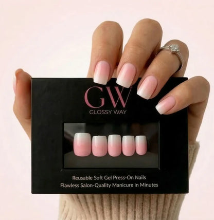 Cotton Cloud press on nails by Glossy Way