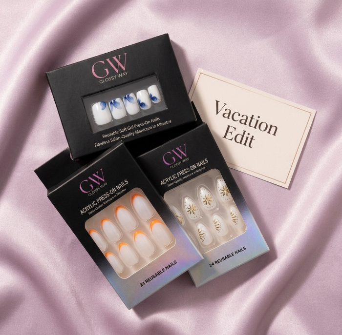 Glossy Way Vacation Edit Press-On Nail Bundle