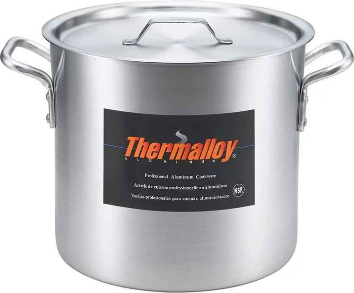 Thermalloy - 8 QT Aluminum Stock Pot - 5813108 (Lid Not Included)