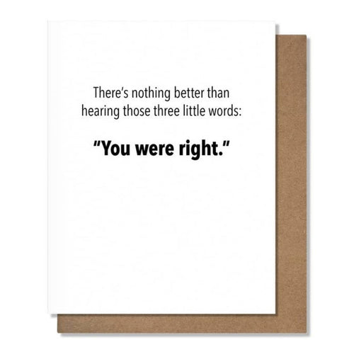 Three Little Words Card