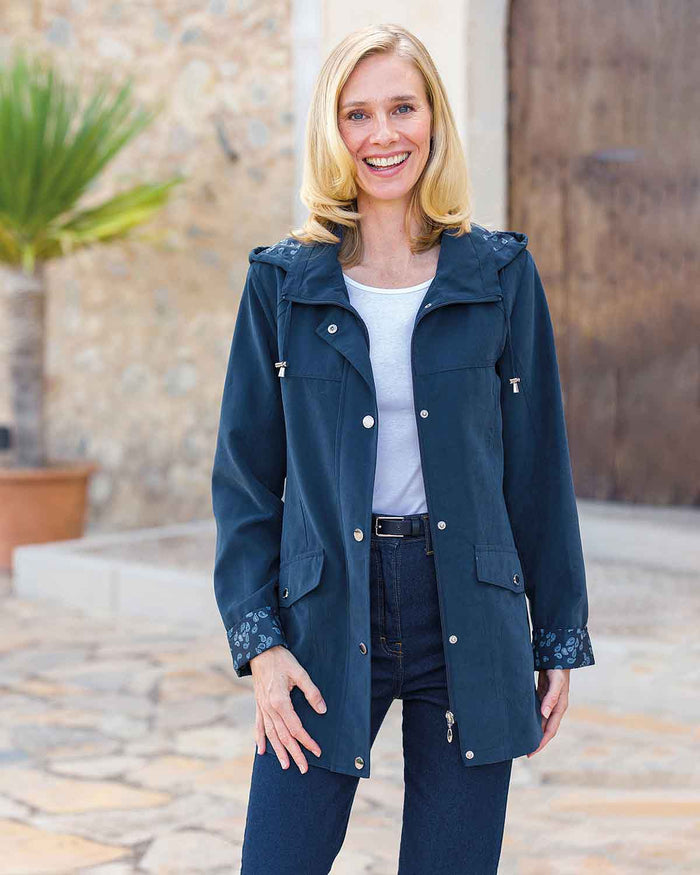 Tilda Showerproof Coat - Navy - Country Collection