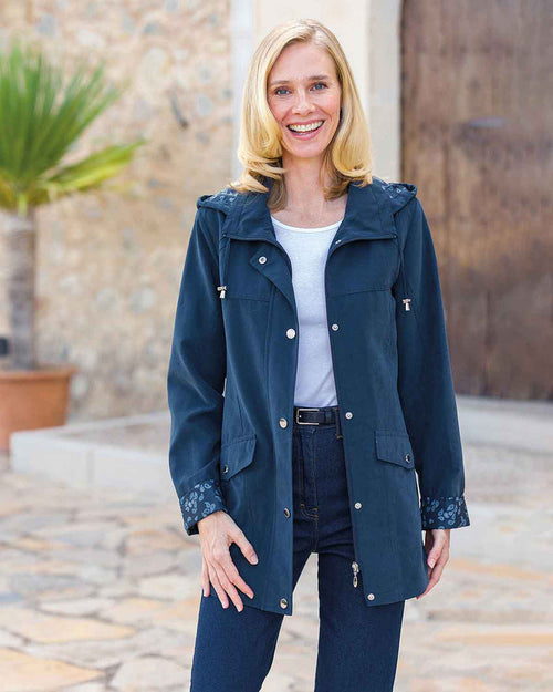 Tilda Showerproof Coat - Navy - Country Collection