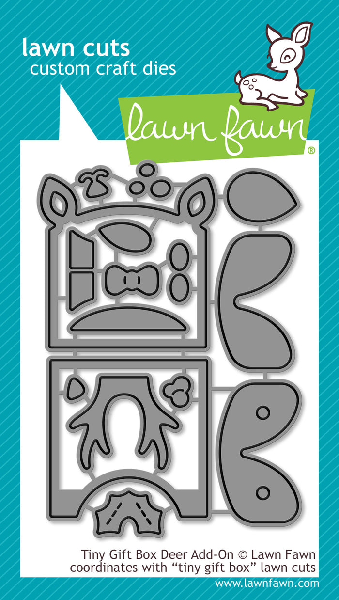 tiny gift box deer add-on