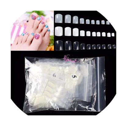 Tips | Natural Toe Nails | 100pc