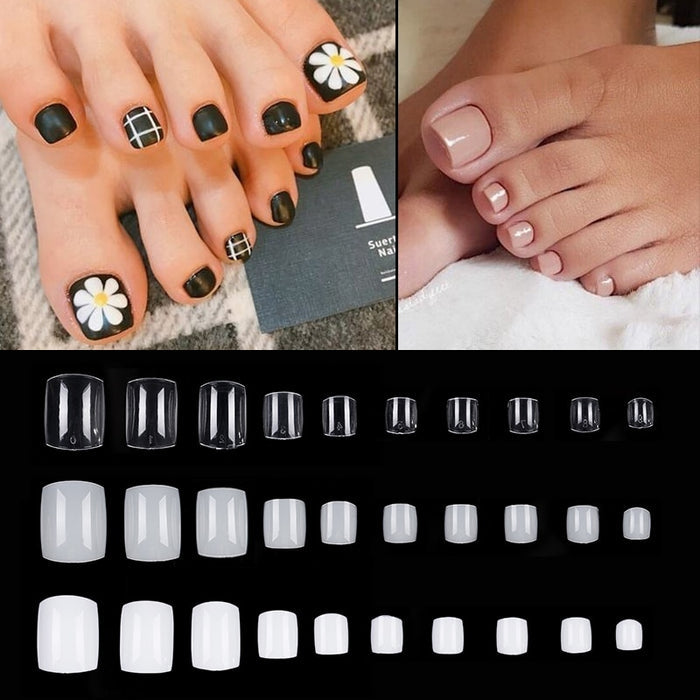 Tips | Natural Toe Nails | 100pc