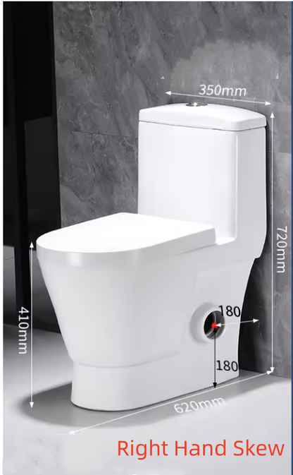 Toilet Suite - One Piece Skew - Left/Right Hand Trap