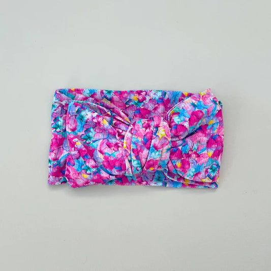 Topknot Bow- Lilac Butterfly
