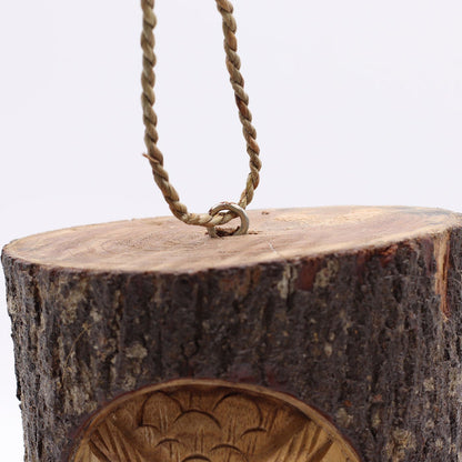 Tree Trunk Face - Bird House - Wise Owl 🇬🇧