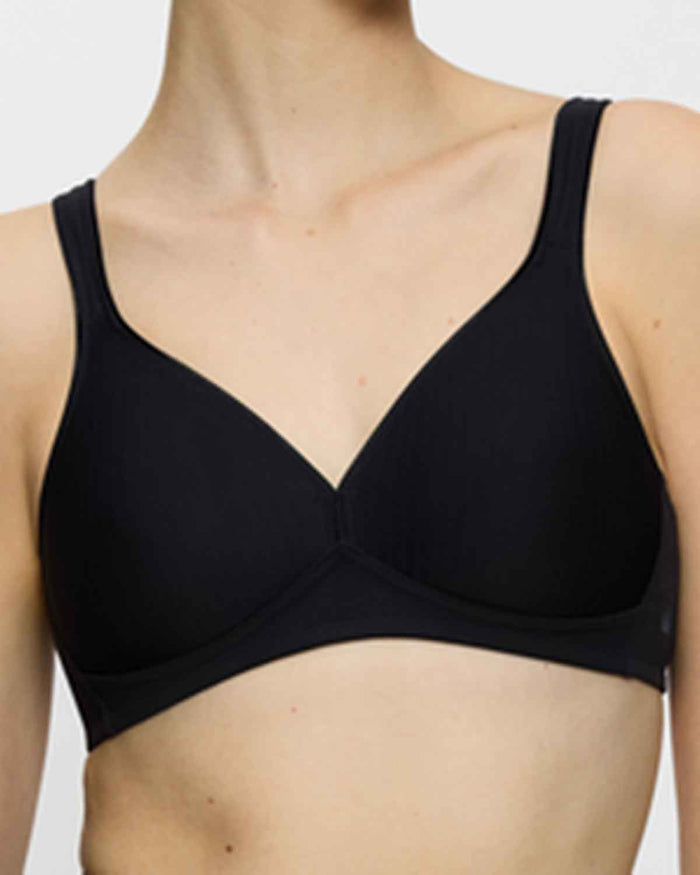 Triumph Modern Underwired Soft Cotton Bra - Black