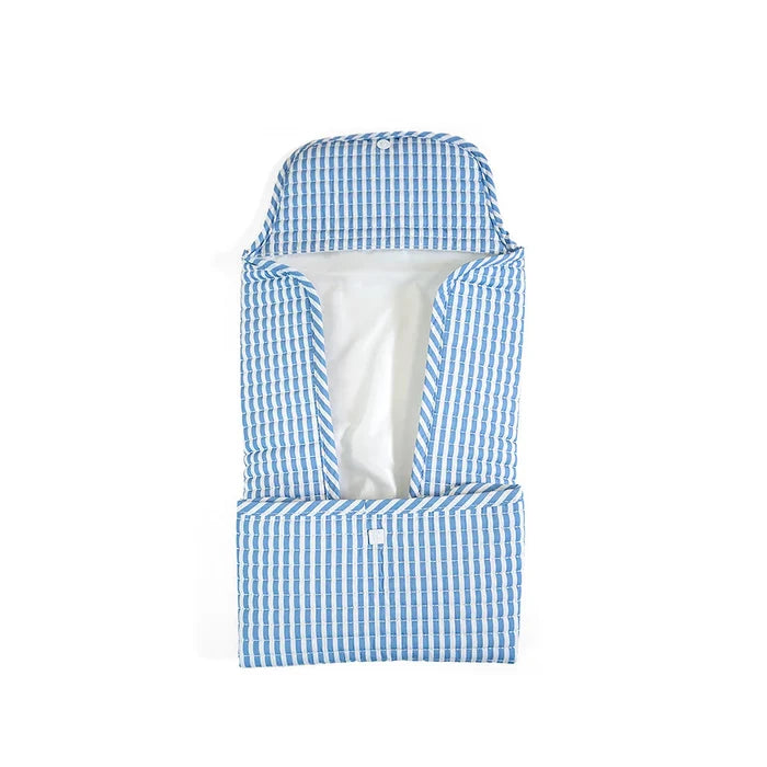 TRVL - Quilted Changing Mat - Pimlico Stripe Chambray