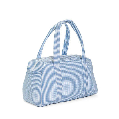 TRVL - Quilted Grande Duffel - Pimlico Stripe Chambray