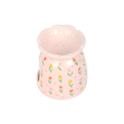 Tulip Print Oil Burner and Wax Warmer 🇬🇧