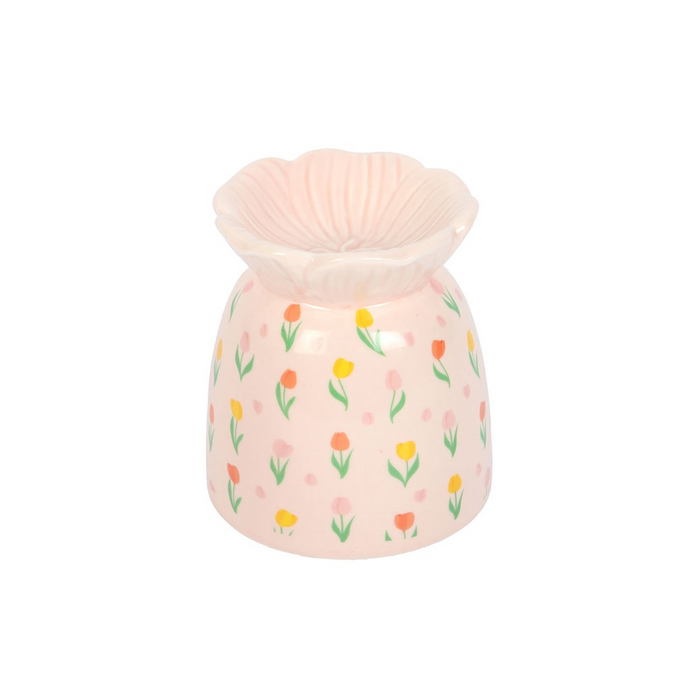 Tulip Print Oil Burner and Wax Warmer 🇬🇧