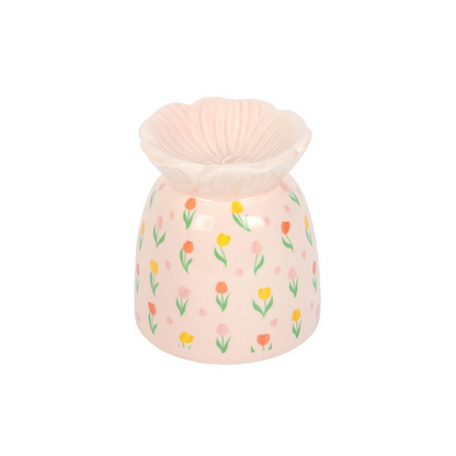 Tulip Print Oil Burner and Wax Warmer 🇬🇧