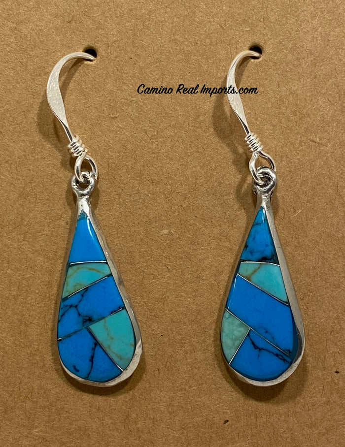 Turquoise Inlay Earrings JMSER008