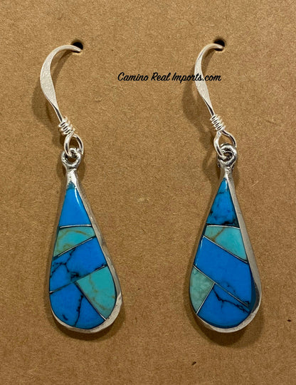 Turquoise Inlay Earrings JMSER008