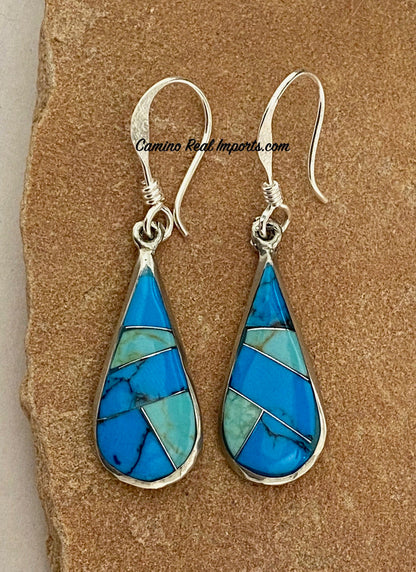 Turquoise Inlay Earrings JMSER008