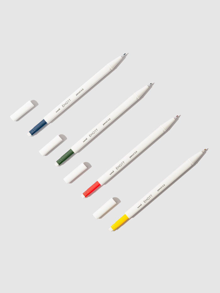 Nostalgic color pencils displayed on a neutral background.