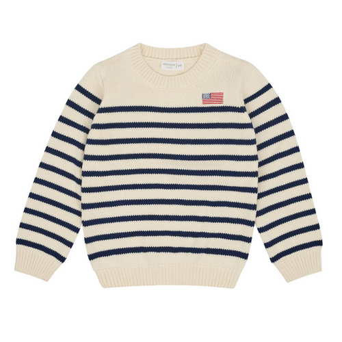 unisex americana breton stripe knit sweater