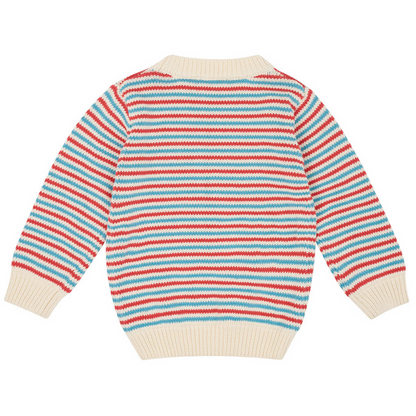 unisex marina stripe knit sweater