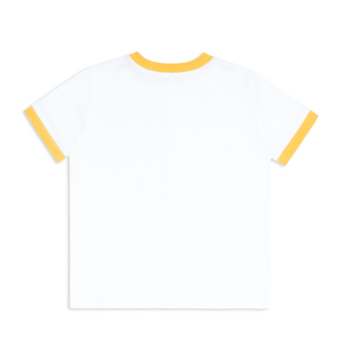 unisex white ringer tee