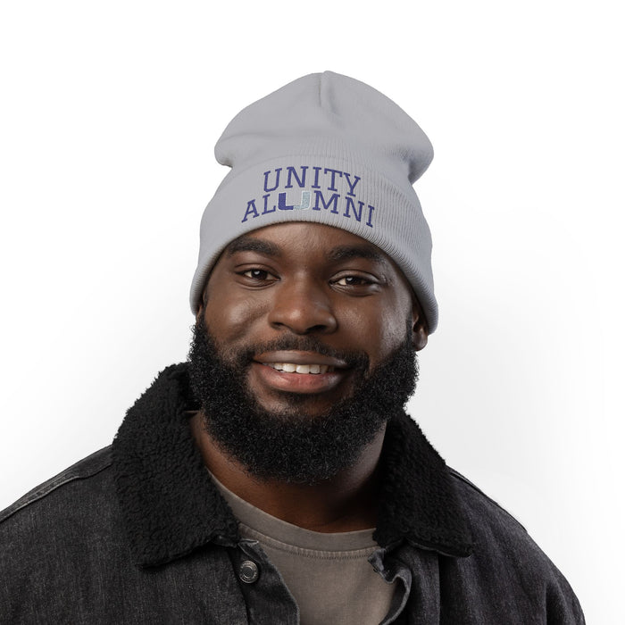 Unity Alumni Embroidered Beanie – School Pride Knit Hat