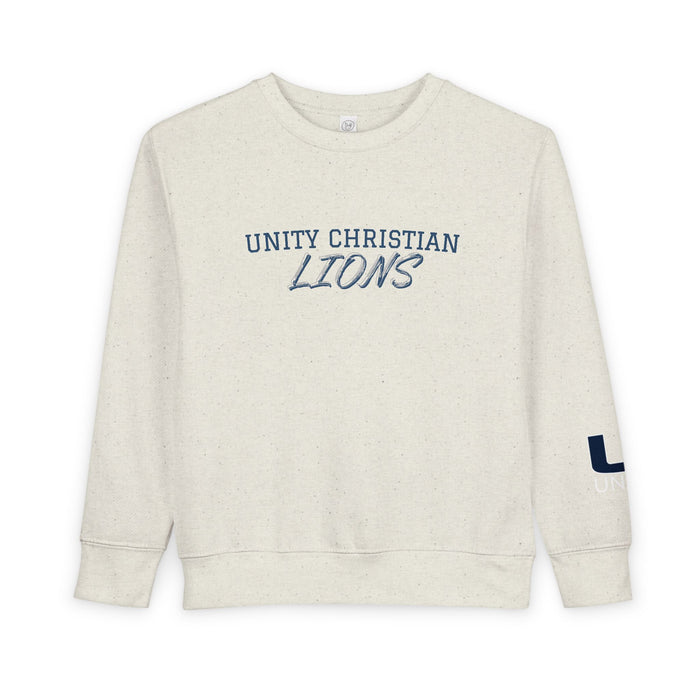Unity Christian Lions Toddler Sweatshirt - Kids School Spirit Crewneck