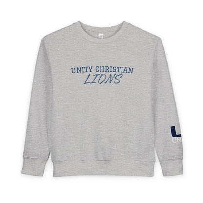 Unity Christian Lions Toddler Sweatshirt - Kids School Spirit Crewneck