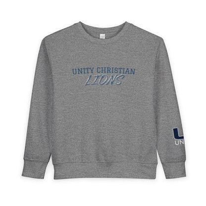 Unity Christian Lions Toddler Sweatshirt - Kids School Spirit Crewneck
